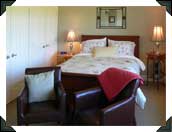 Mountain view bedroom.